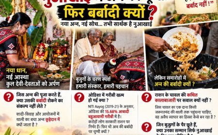 नवा खाई में अन्न की पूजा तो अन्न की बर्बादी फिर क्यों ??